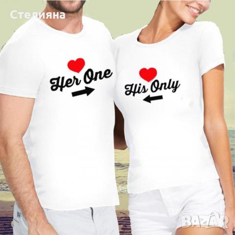 ПРОМОЦИЯ! Уникални тениски блузи, суитчъри за двойки по Ваш дизайн, снимка 13 - Тениски - 35495254