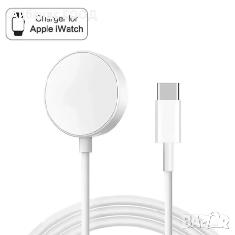 Магнитно зарядно за Apple Watch с USB-C (Fast Charge) и USB-A, снимка 8 - Кабели и адаптери - 51435205