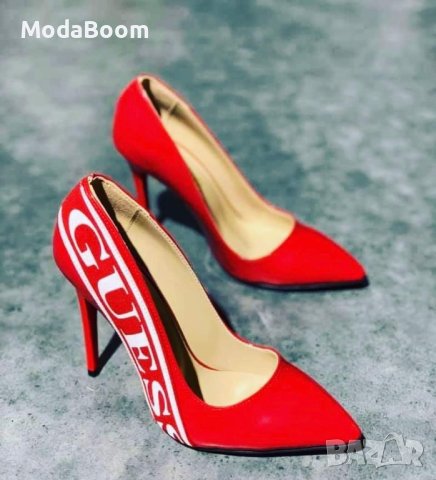 ❤️⚡Guess червени дамски обувки на ток❤️⚡, снимка 1 - Дамски обувки на ток - 43974632