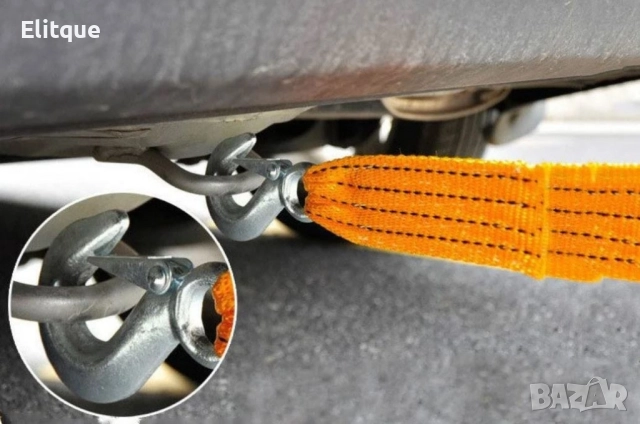 Въже колан за теглене, 5,8 или 10 тона, дължина 4м, снимка 6 - Други стоки за дома - 52606963