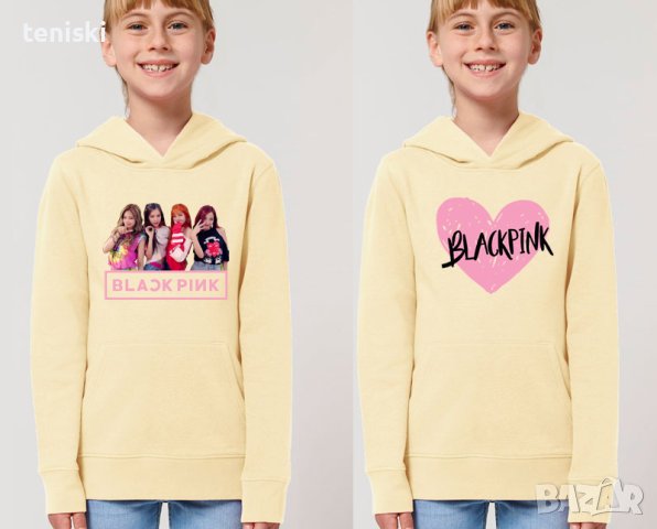 Качествени суичъри BLACK PINK Детски и дамски, различни цветове и размери