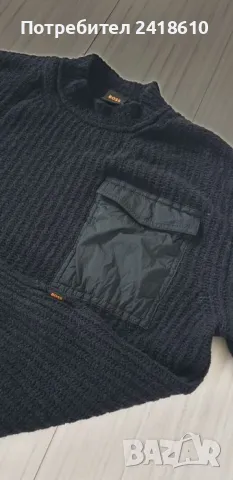 Hugo Boss Kaltamo Wool Mens Size S НОВО! ОРИГИНАЛ! Мъжки Пуловер!, снимка 10 - Пуловери - 48253676