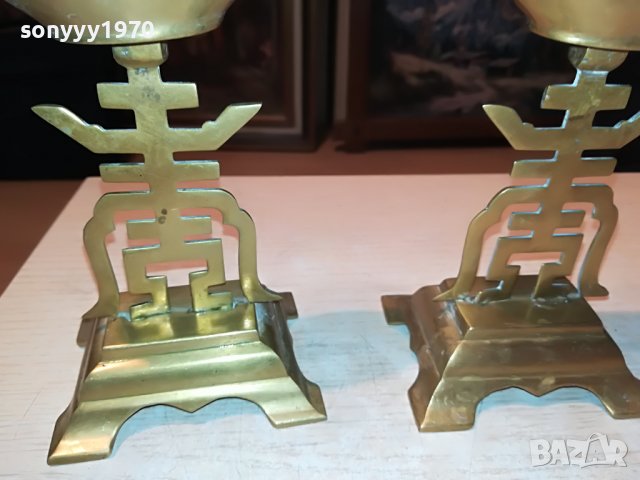 MADE IN HONG KONG-МЕД/МЕСИНГ-ВНОС FRANCE 1911222055, снимка 4 - Антикварни и старинни предмети - 38728488