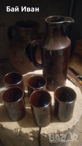 СЕРВИЗ ЗА ВИНО, снимка 2 - Антикварни и старинни предмети - 39432438