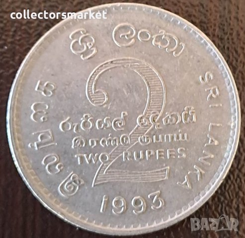 2 рупии 1993, Шри Ланка