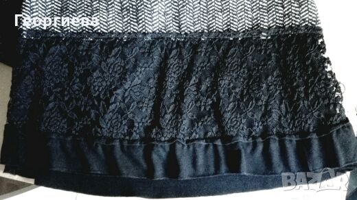 Красива плътна рокля в черно и сиво ПРОМОЦИЯ - 8лв.🍀👗S,S/M👗🍀 арт.285, снимка 6 - Рокли - 27616339