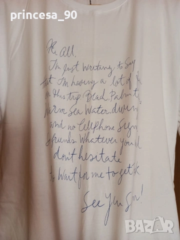 Тениска Zara , снимка 2 - Тениски - 53582648