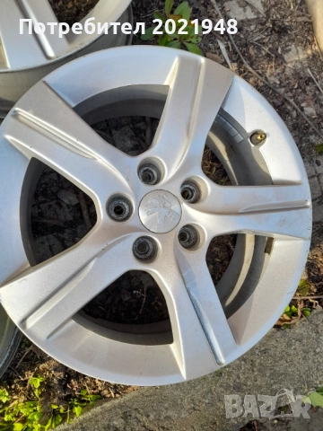 Продава оригинални алуминиеви джанти за Пежо,16 цола, снимка 3 - Гуми и джанти - 52664997