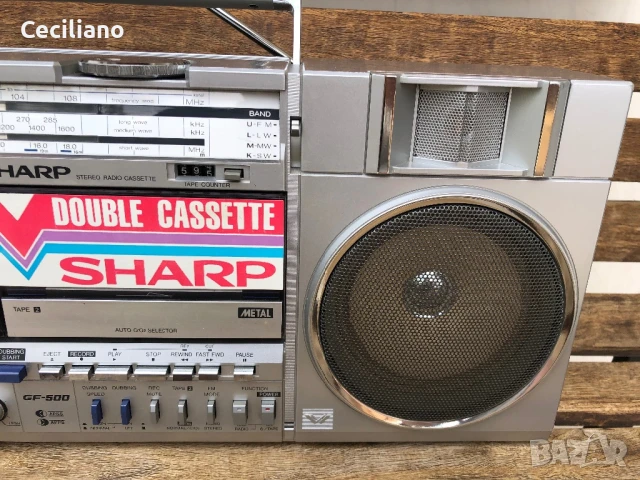 SHARP GF 500H -Колекционерски радиокасетофон! Като Нов-супер запазен!, снимка 5 - Радиокасетофони, транзистори - 50470270