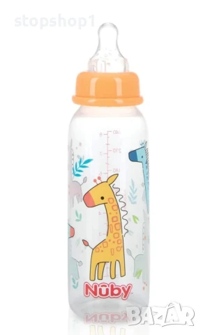 бебешки шишета Nuby без капене - 8 oz/240 ml, снимка 3 - Прибори, съдове, шишета и биберони - 51250205
