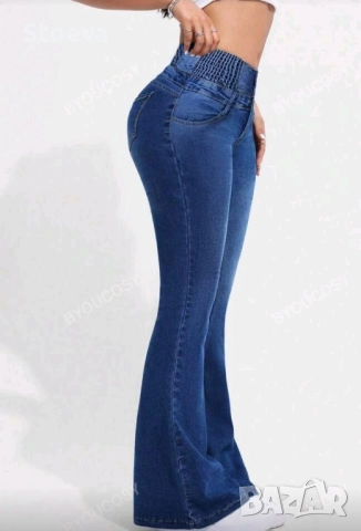 Дамски клоширани дънки размер L, снимка 3 - Дънки - 52169530