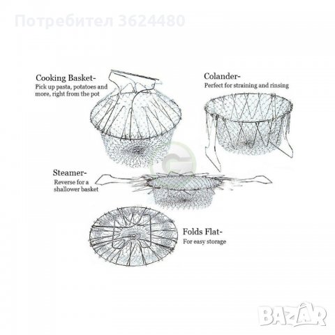 Многофункционален кухненски уред Chef Basket Многофункционален кухненски уред Chef Basket Многофункц, снимка 7 - Други стоки за дома - 39935081