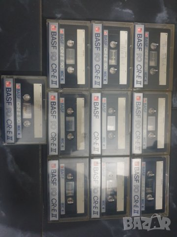 Лот от 10бр хромдиоксидни аудиокасети BASF CR-E II 90 Всички за 70лв.