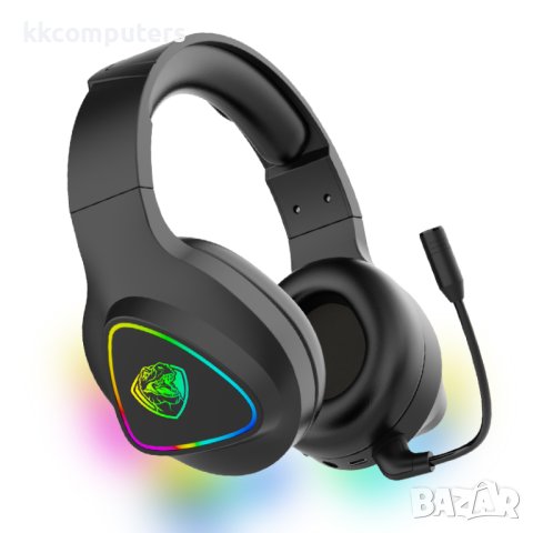 Безжични гейминг слушалки ROXPOWER T-ROX ST-GH709W      Производител: Roxpower     Модел: ST-GH709W, снимка 2 - Слушалки и портативни колонки - 44030322