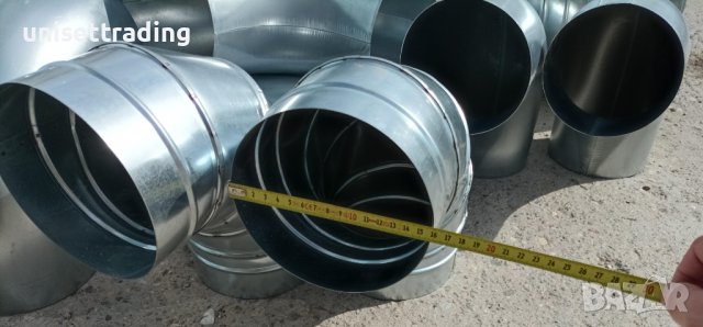 Коляно за аспирация ф160 поцинковано, снимка 5 - Други машини и части - 38027911