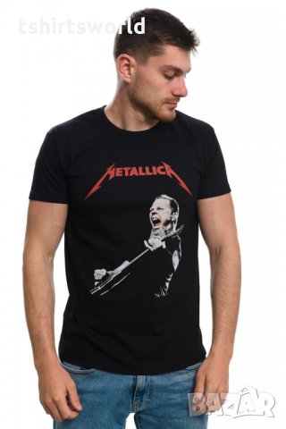Нова мъжка тениска с дигитален печат на музикалната група METALLICA, снимка 3 - Тениски - 29050893