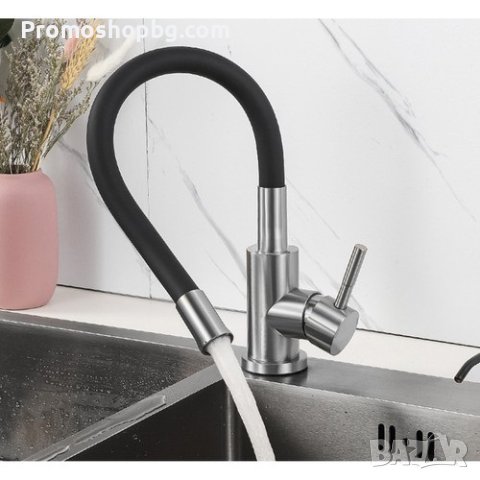 Кухненски смесител Ruhhy с Еластичен, въртящ се чучур, снимка 11 - Други - 43181329