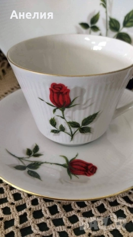 Rote rose🌹 Баварска червена роза, снимка 4 - Чаши - 52746357