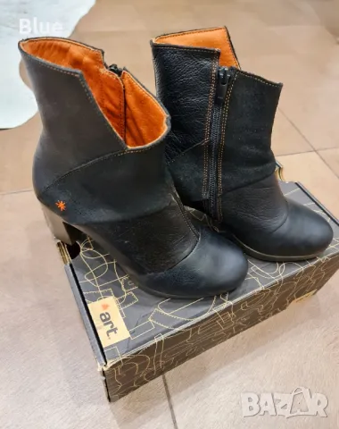 💯 Боти "The Art" от естествена кожа, снимка 5 - Дамски боти - 47500414