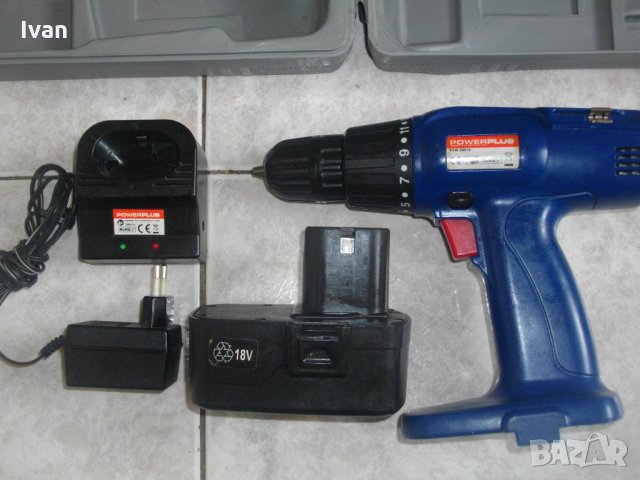 18 Волта-Белгийски Винтоверт-Power Plus POW30610-Никел-Кадмий-Без Адаптер, снимка 10 - Винтоверти - 33475360