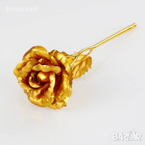 Златна роза 24 К , Златно цвете роза, снимка 1 - Подаръци за жени - 28227533
