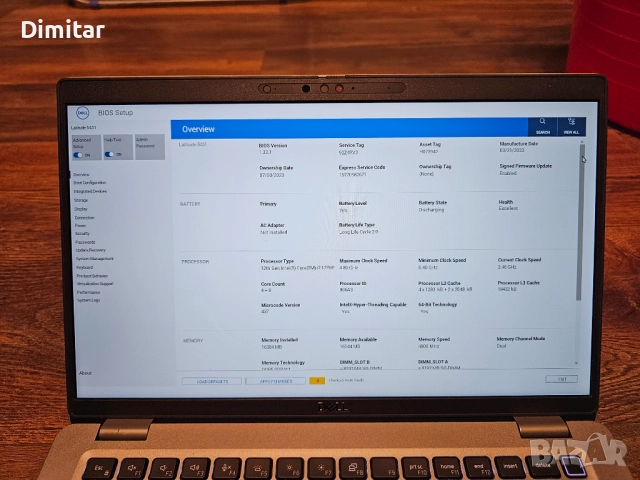 Dell Latitude 5431 14" Intel i7 1270p 16GB DDR5 IPS Touch screen, снимка 6 - Лаптопи за дома - 52074274