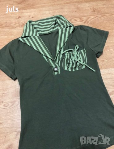 Елегантна блузка с къс ръкав, снимка 4 - Тениски - 28992331