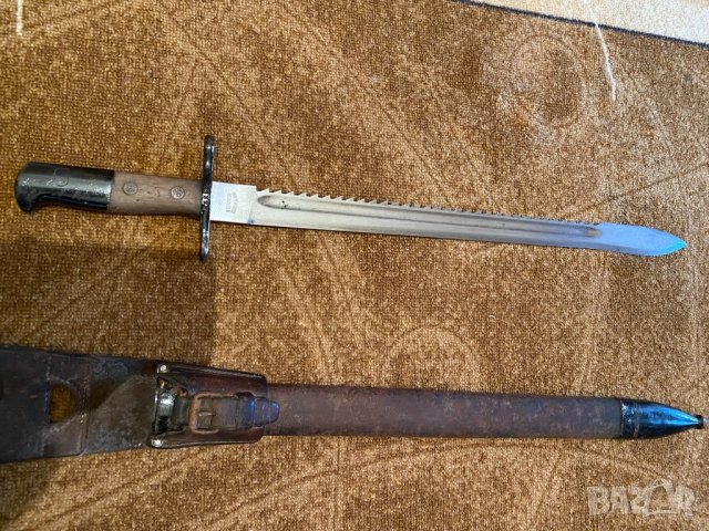 военен байонет WaffenfabrikNeuhausen, снимка 4 - Антикварни и старинни предмети - 32913605