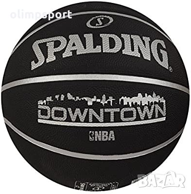 Баскетболна топка SPALDING Down town нова . Изработена от здрав гумен материал. Устойчива за игра на, снимка 1 - Баскетбол - 32220272