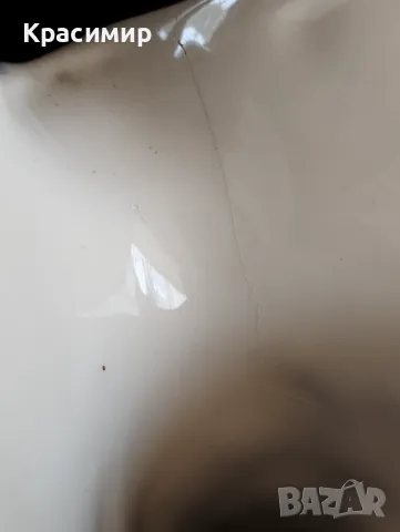 Стара ваза/кана Португалия ръчна изработка.Има пукнатина и забележки по жълтата роза, снимка 2 - Антикварни и старинни предмети - 50104764