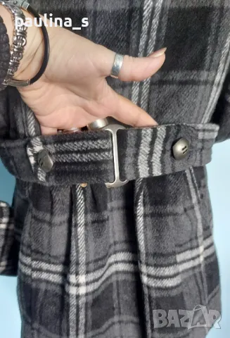 Два броя / Марково палто в каре "Hydraulic the blue jean standard" и "Yessica  , снимка 7 - Палта, манта - 48941993