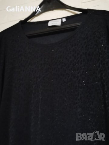 СТРАХОТНА БЛУЗА СЪС СРЕБРИСТИ НИШКИ 2XL-3XL, снимка 2 - Туники - 43687354