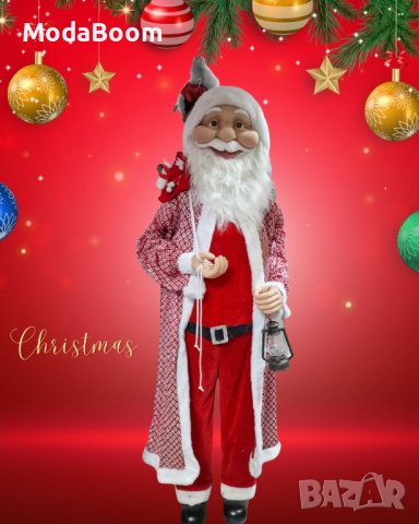 🎅🌟Голям Дядо Коледа /180 см/ с лампа🎅🌟, снимка 1 - Декорация за дома - 43562182