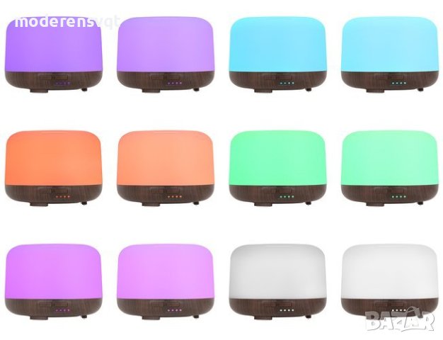 Ароматичен дифузер - LED овлажнител с дистанционно 300мл, снимка 2 - Други - 43867692