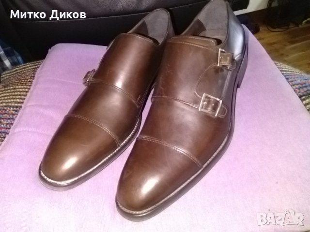 Crarles Tyrwhitt маркови английски обувки естествена кожа нови размер №45 10.5 стелка 295см, снимка 2 - Официални обувки - 39930952