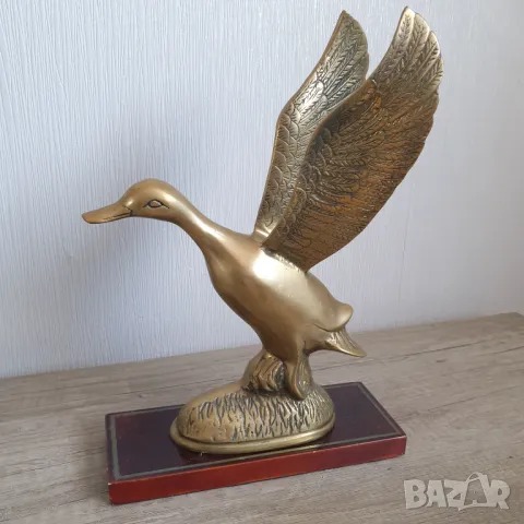 Бронзова фигура на патица, снимка 7 - Антикварни и старинни предмети - 48574521