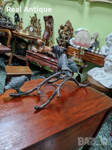 Уникална антикварна бронзова фигура статуетка композиция , снимка 8 - Статуетки - 53517541