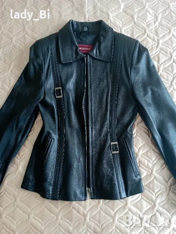 🌹 Дамско яке естествена кожа С размер 🌹, снимка 3 - Якета - 49040315