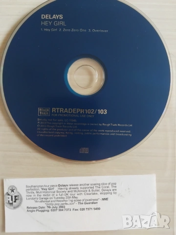 Delays ‎– Hey Girl - оригинален диск музика