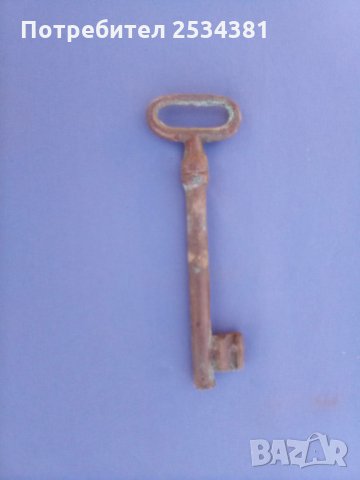 Стар метален ключ за врата 1, снимка 2 - Колекции - 28299826