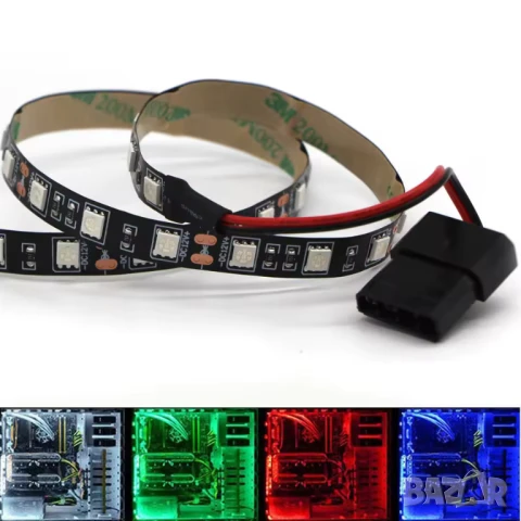 Светодиодна лента за компютър / 1.5 метра