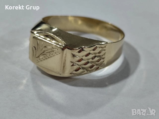 Златен пръстен 14к мъжки