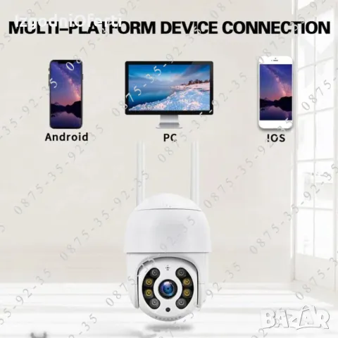 ICSEE 8MP Външна ВОДОУСТОЙЧИВА WiFi + LAN камера Куполна PTZ IP CAMERA, снимка 10 - IP камери - 50339695