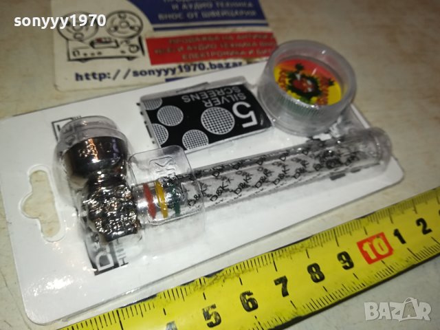 ЛУЛА С МЕЛАЧКА-СТЪКЛО ЧЕРЕП МЕЛАЧКА 1901241558, снимка 5 - Лули - 43883021