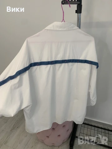 Дамска риза овърсайз наметка , снимка 10 - Ризи - 51036288