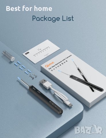 Отоскоп с камера Qimic  - смарт, снимка 9 - Други - 38502009