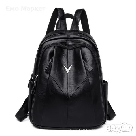 Комплект 3 части дамска раница, чантичка и портмоне, снимка 3 - Раници - 50244028