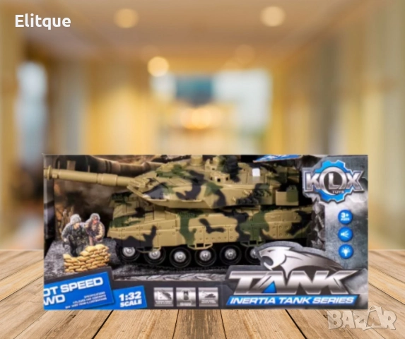 Детски инерционен танк със звук и светлина, снимка 2 - Други - 52745018