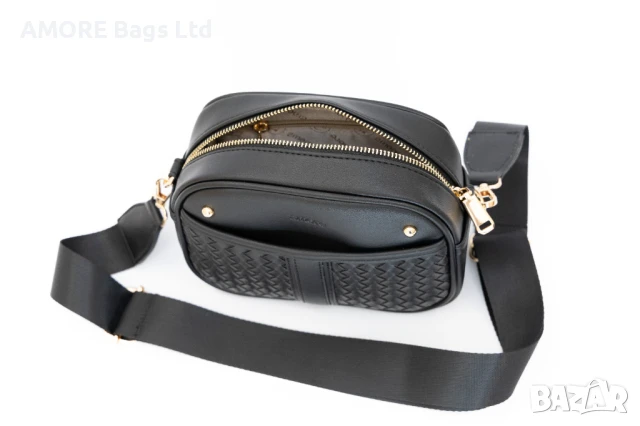 Ежедневна дамска чанта AMORE Elisa - Black, снимка 5 - Чанти - 50657779