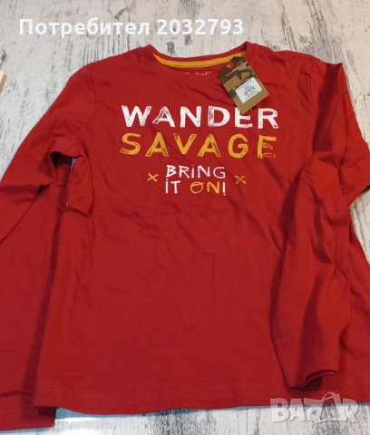 Нова блуза с дълъг ръкав 9-10 години